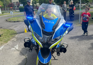 Igor na motorze policyjnym