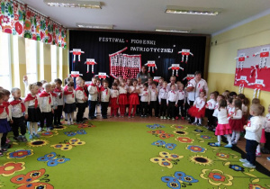 Festiwal Piosenki Patriotycznej w naszym przedszkolu